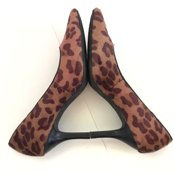COMFORT PLUS By PREDICTIONS Leopard Heels Comfort Pumps Women’s Size 10 WIDE - Picture 12 of 16